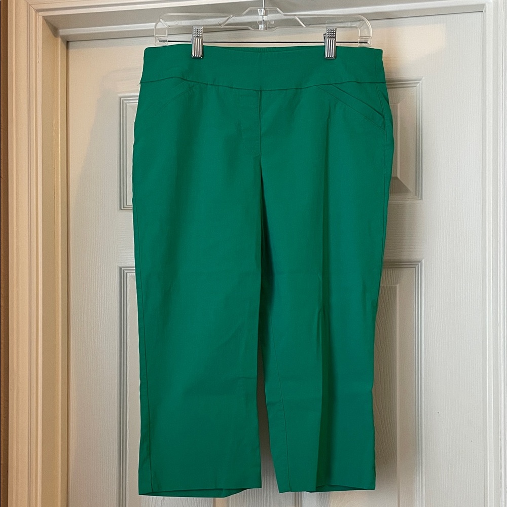 Clear out sale! Kim Rogers Vibrant Green Capri Pants